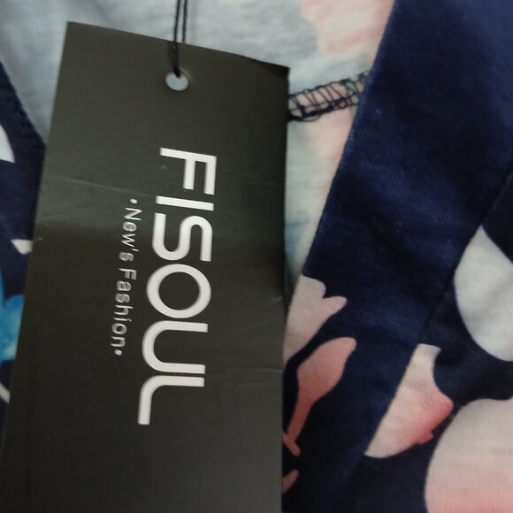 New Women Paisley Floral Print V Neck 3/4 Sleeve Tunic Tops -XLL - Picture 6 of 8